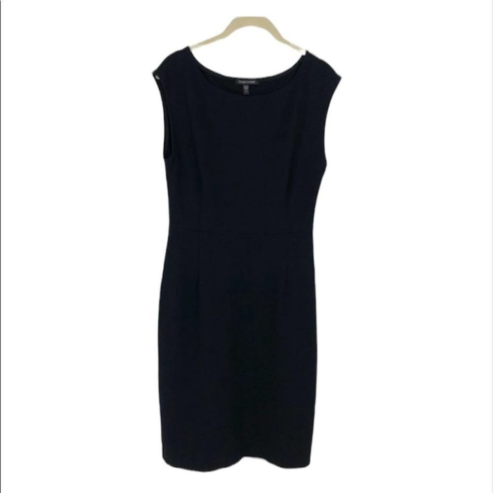 Eileen  Fisher Perfect solid Little Black dress sleevless mid thigh length xs